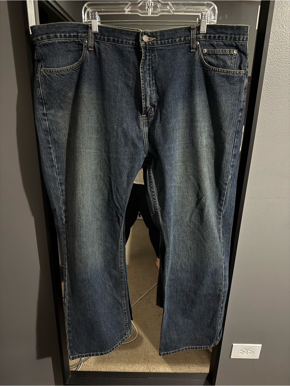 Harley-Davidson Relaxed Fit Jeans in Dark Blue Wash
